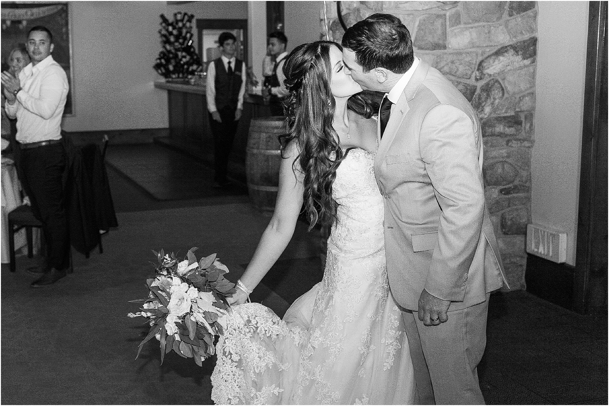 A couples first dance in a lodi wedding venue 