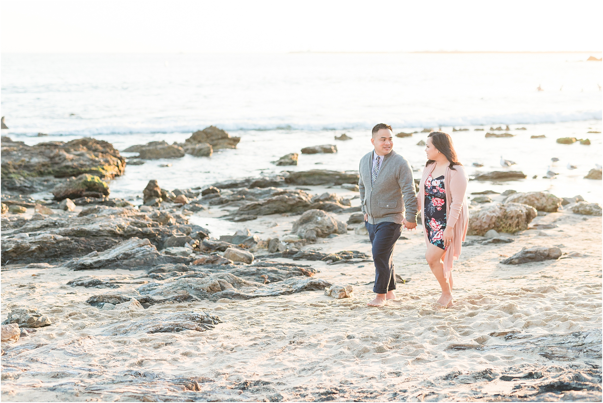 Beach Engagement Photos | Corona Del Mar Session | Nick + Flo