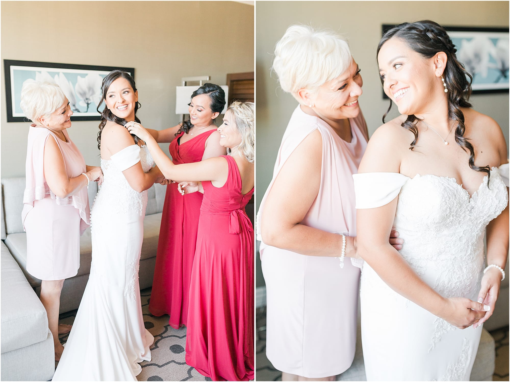 Getting ready photos | Elegant wedding | Spanish Mission | San Gabriel Mission Wedding