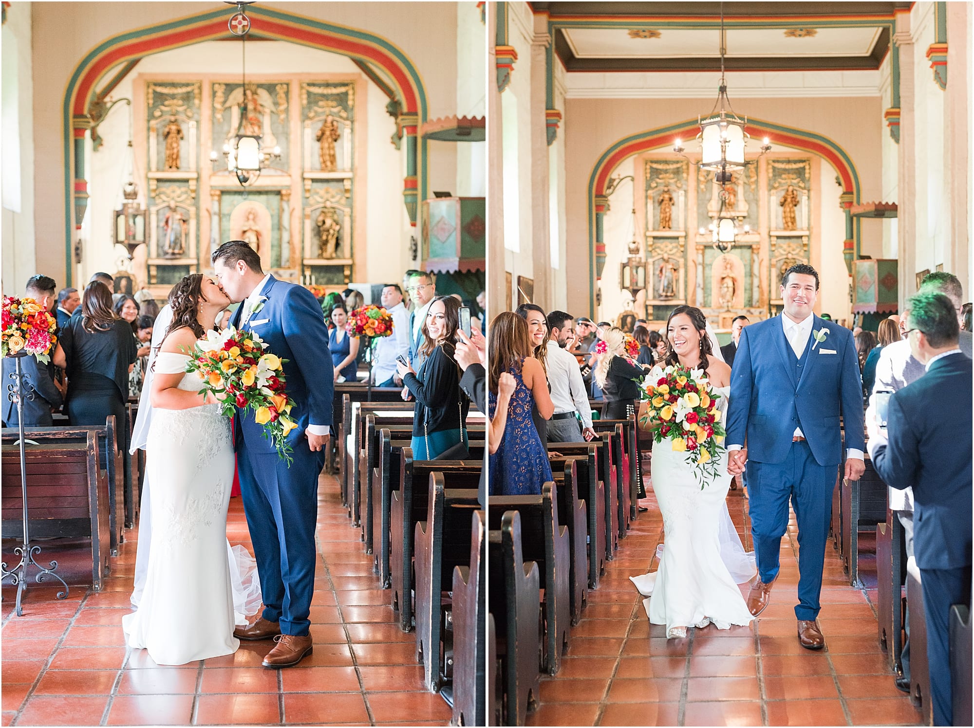  Elegant Colorful Inspired wedding | Spanish Mission | San Gabriel Mission Wedding