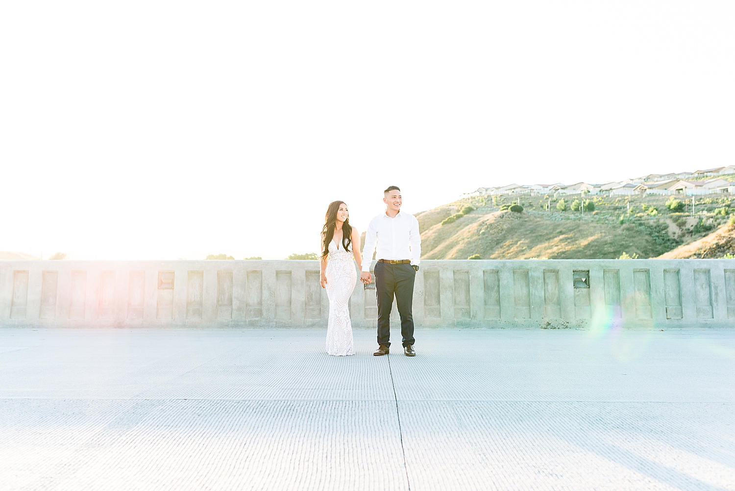 Temecula Engagement Session at sunset with scenic views 
