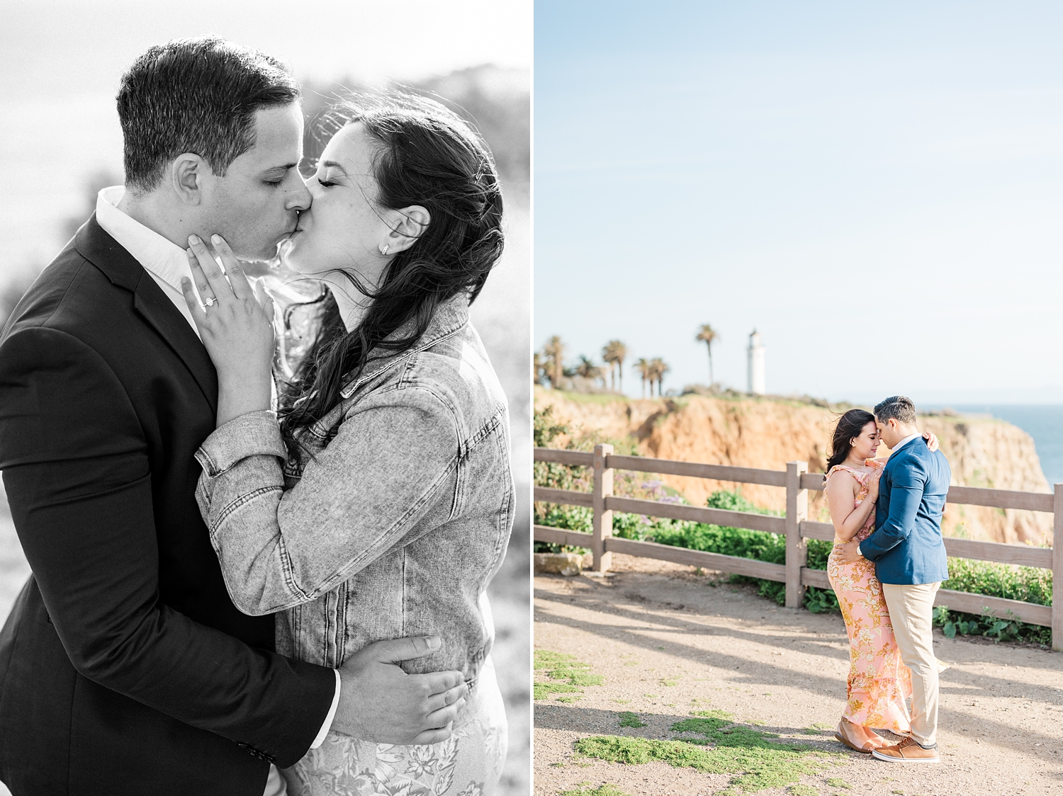 Palos Verdes Lighthouse Engagement Photos at Sunset | Wedding Photographer -102.jpg
