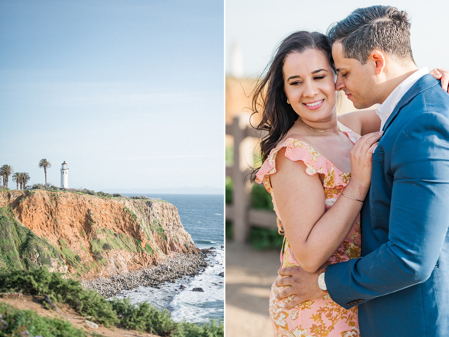 Palos Verdes Lighthouse Engagement Photos at Sunset | Wedding Photographer -140.jpg