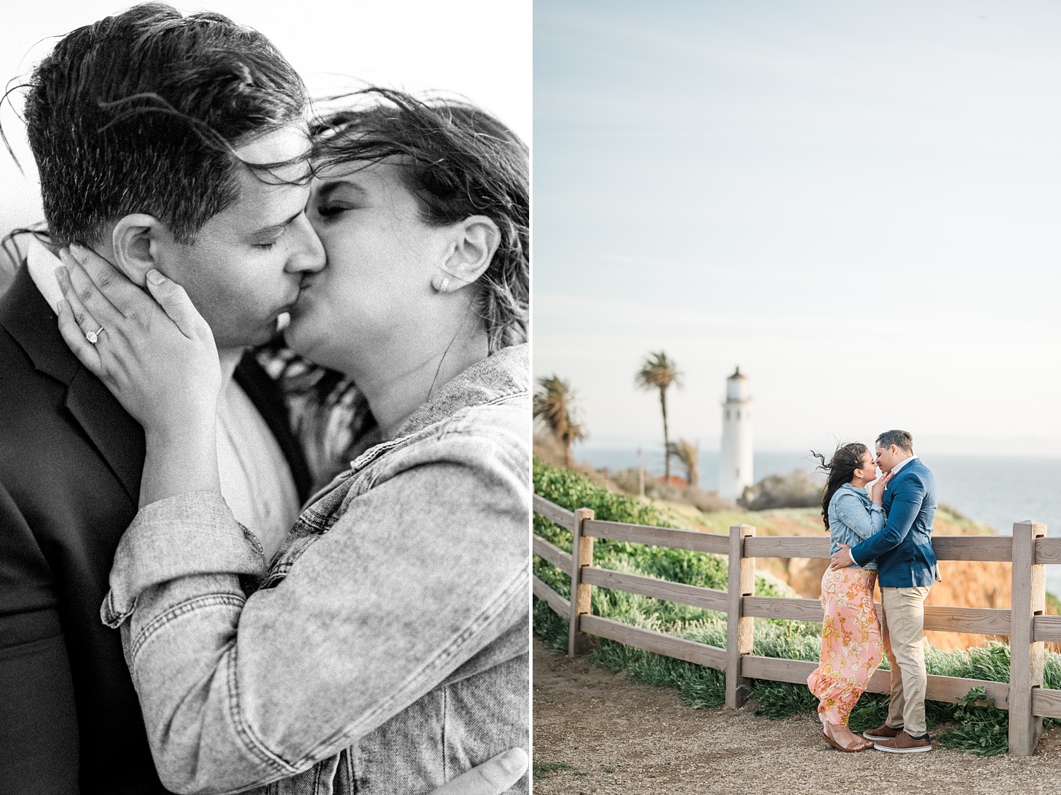 Palos Verdes Lighthouse Engagement Photos at Sunset | Wedding Photographer -180.jpg