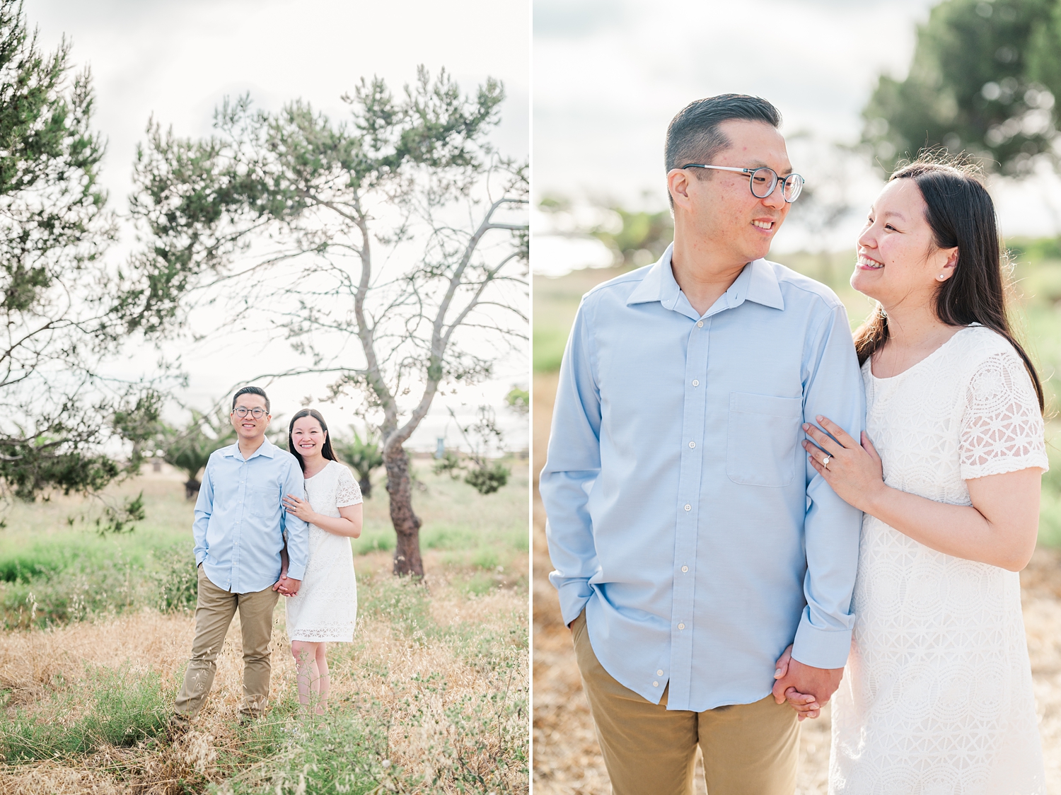 Beach Engagement Session with beautiful clouds and sunset -5.jpg