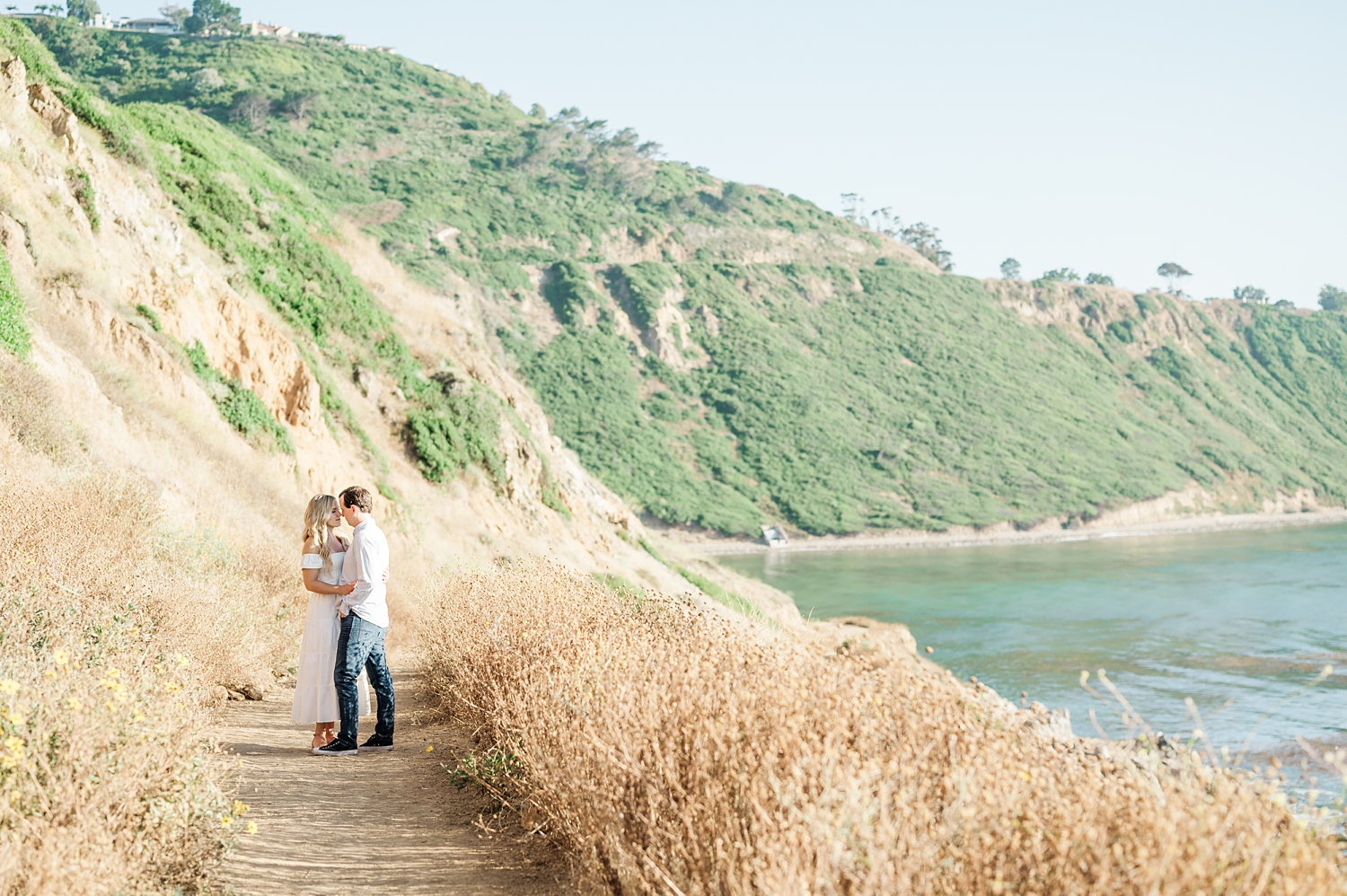 Nataly Hernandez Photography | Palos Verdes Estates Engagement Session | Romantic | Beach | Sunset | Film | Editorial | Fine Art Wedding Photographer -36.jpg