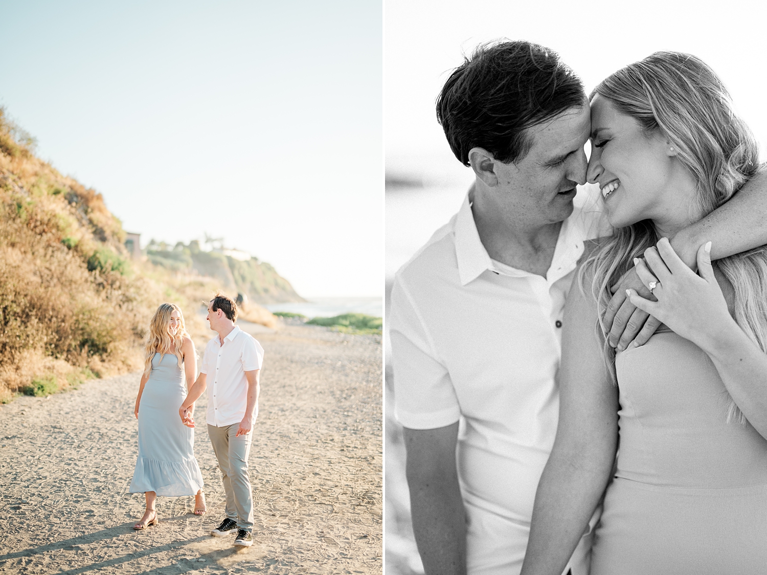 Nataly Hernandez Photography | Palos Verdes Estates Engagement Session | Romantic | Beach | Sunset | Film | Editorial | Fine Art Wedding Photographer -57.jpg