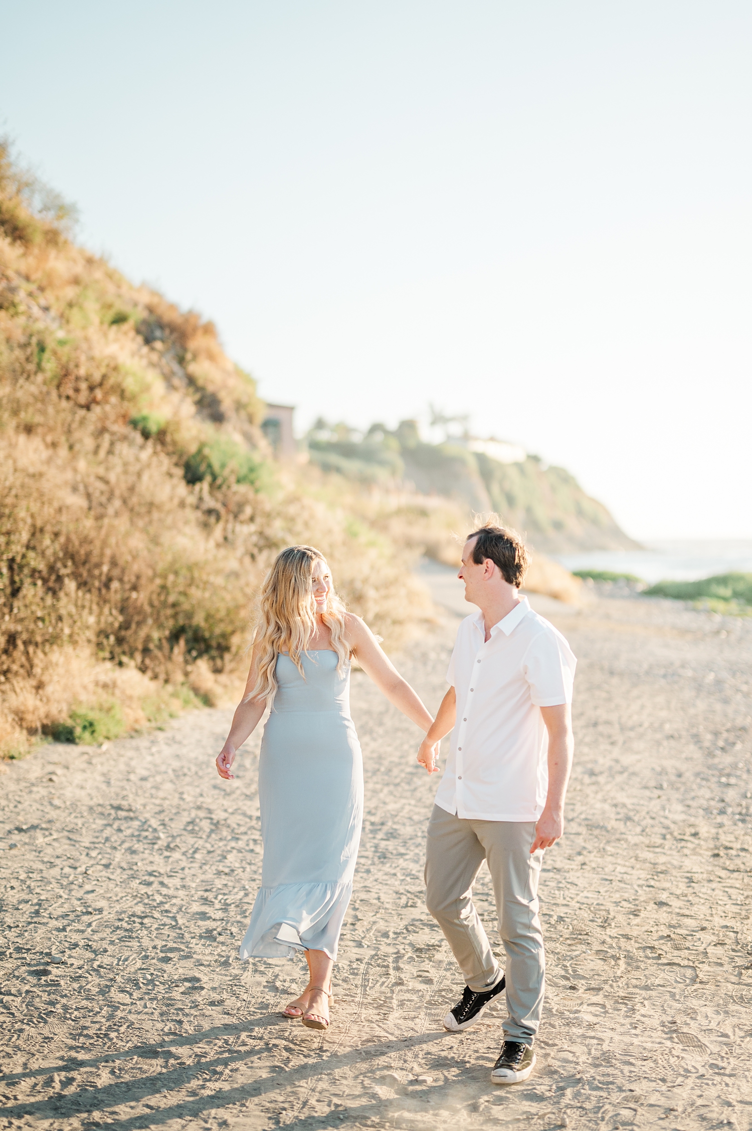 Nataly Hernandez Photography | Palos Verdes Estates Engagement Session | Romantic | Beach | Sunset | Film | Editorial | Fine Art Wedding Photographer -58.jpg