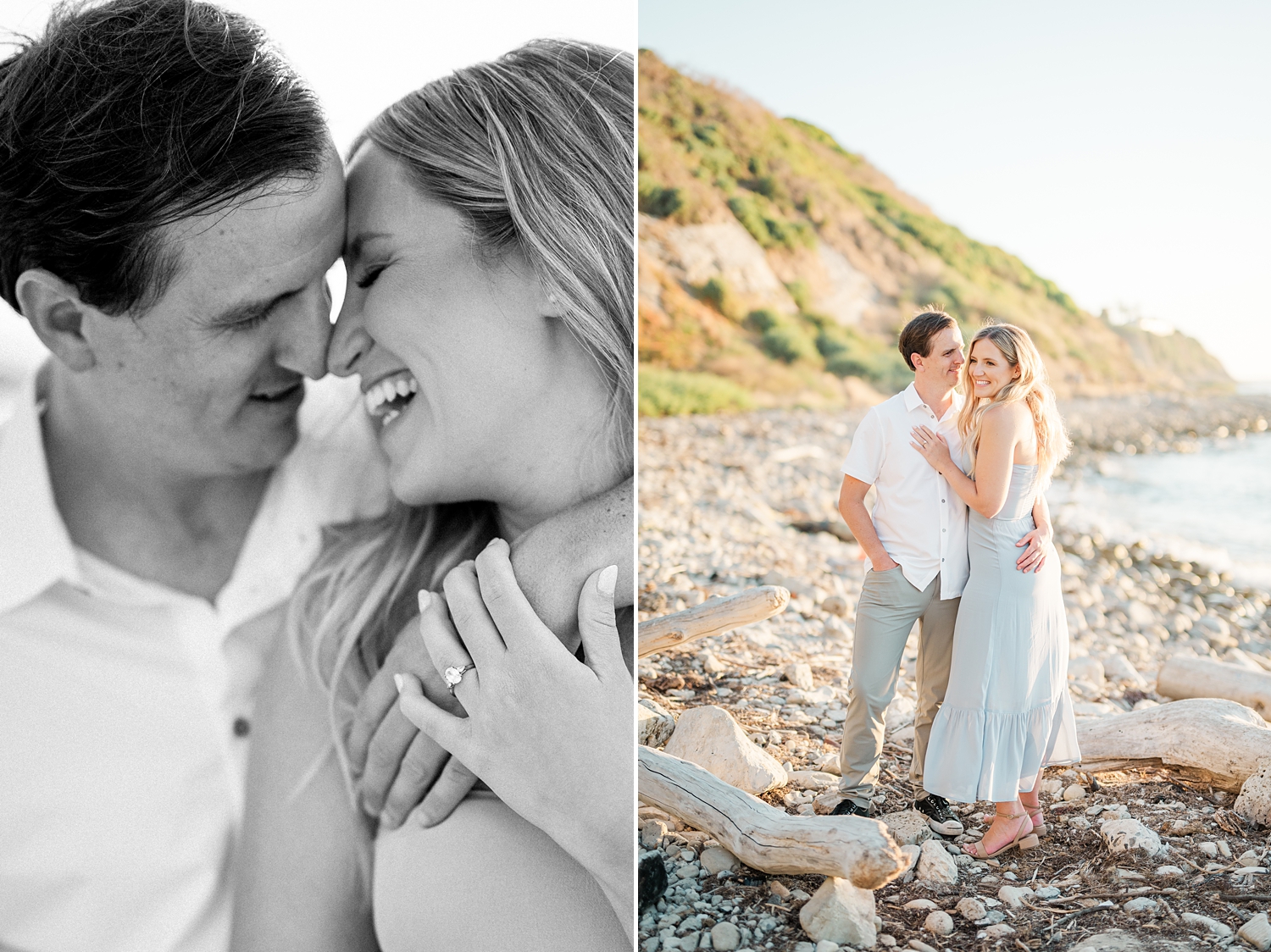 Nataly Hernandez Photography | Palos Verdes Estates Engagement Session | Romantic | Beach | Sunset | Film | Editorial | Fine Art Wedding Photographer -67.jpg