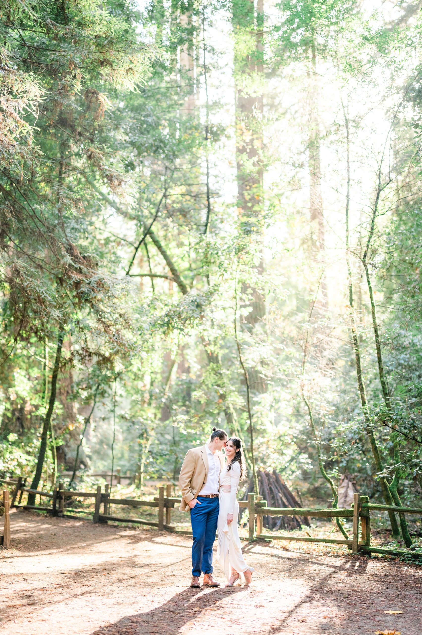 redwoods engagement session 