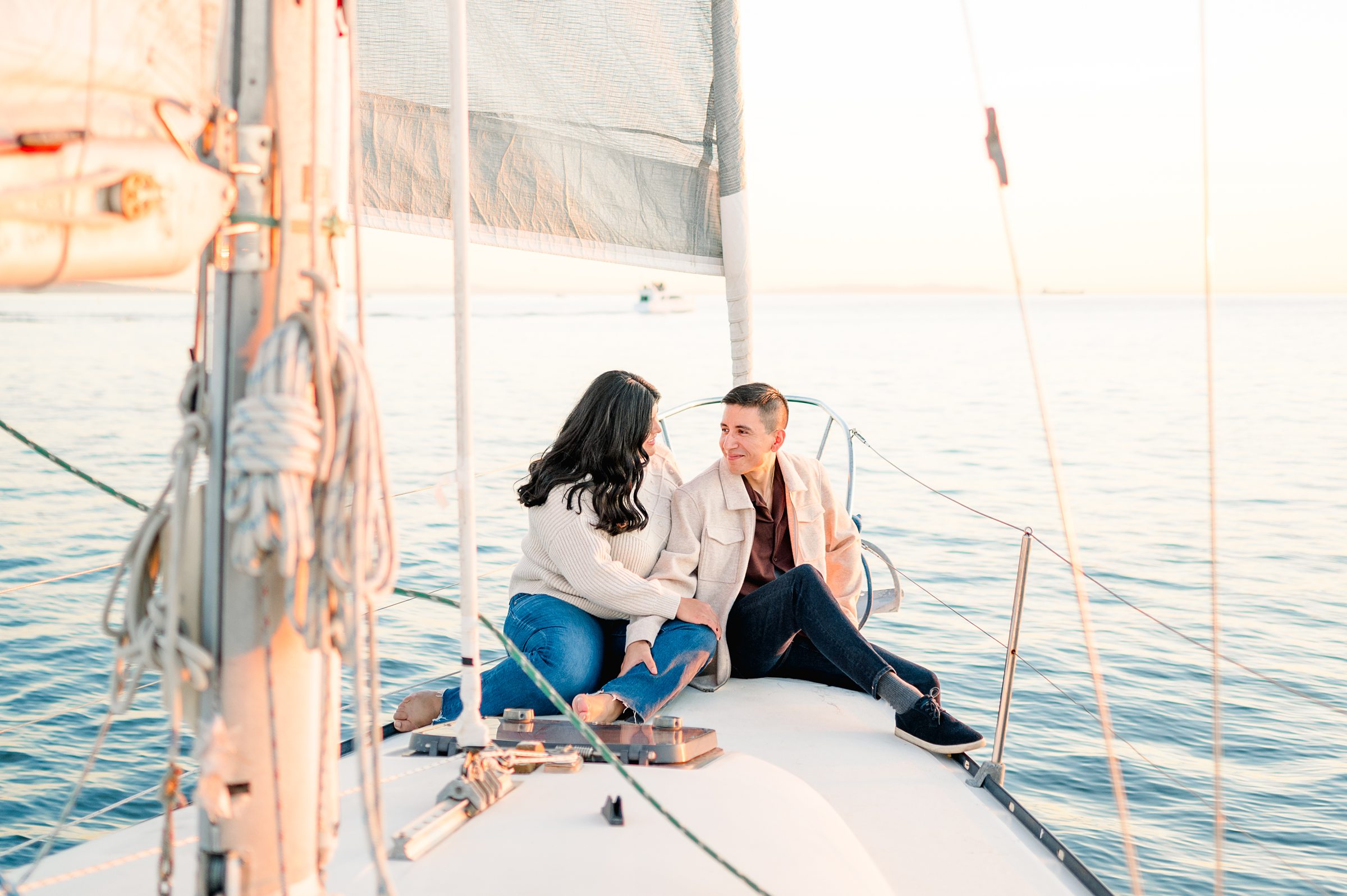 cozy and unique engagement photos 