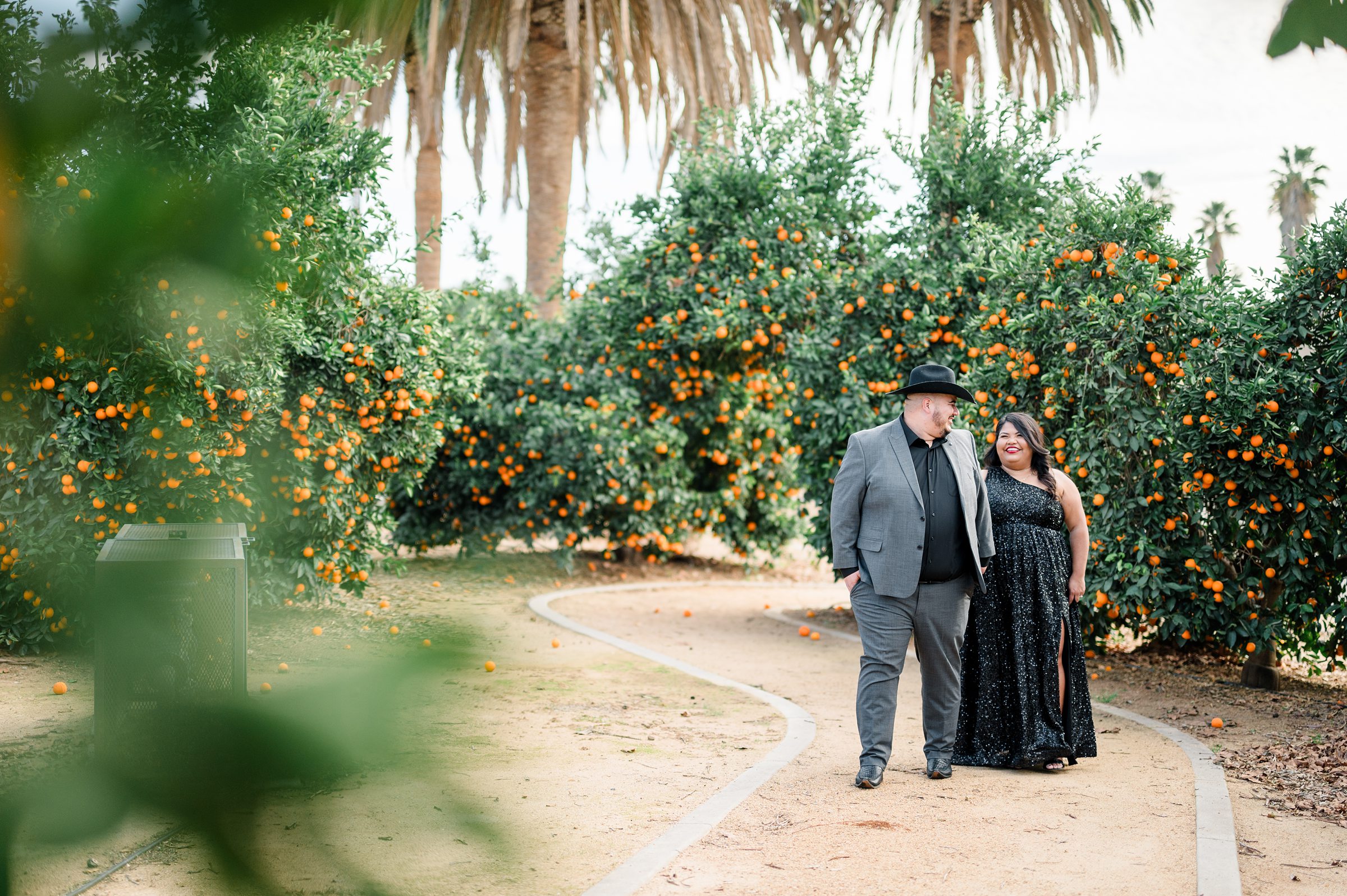 Downtown Riverside Engagement Session at California Citrus State Park