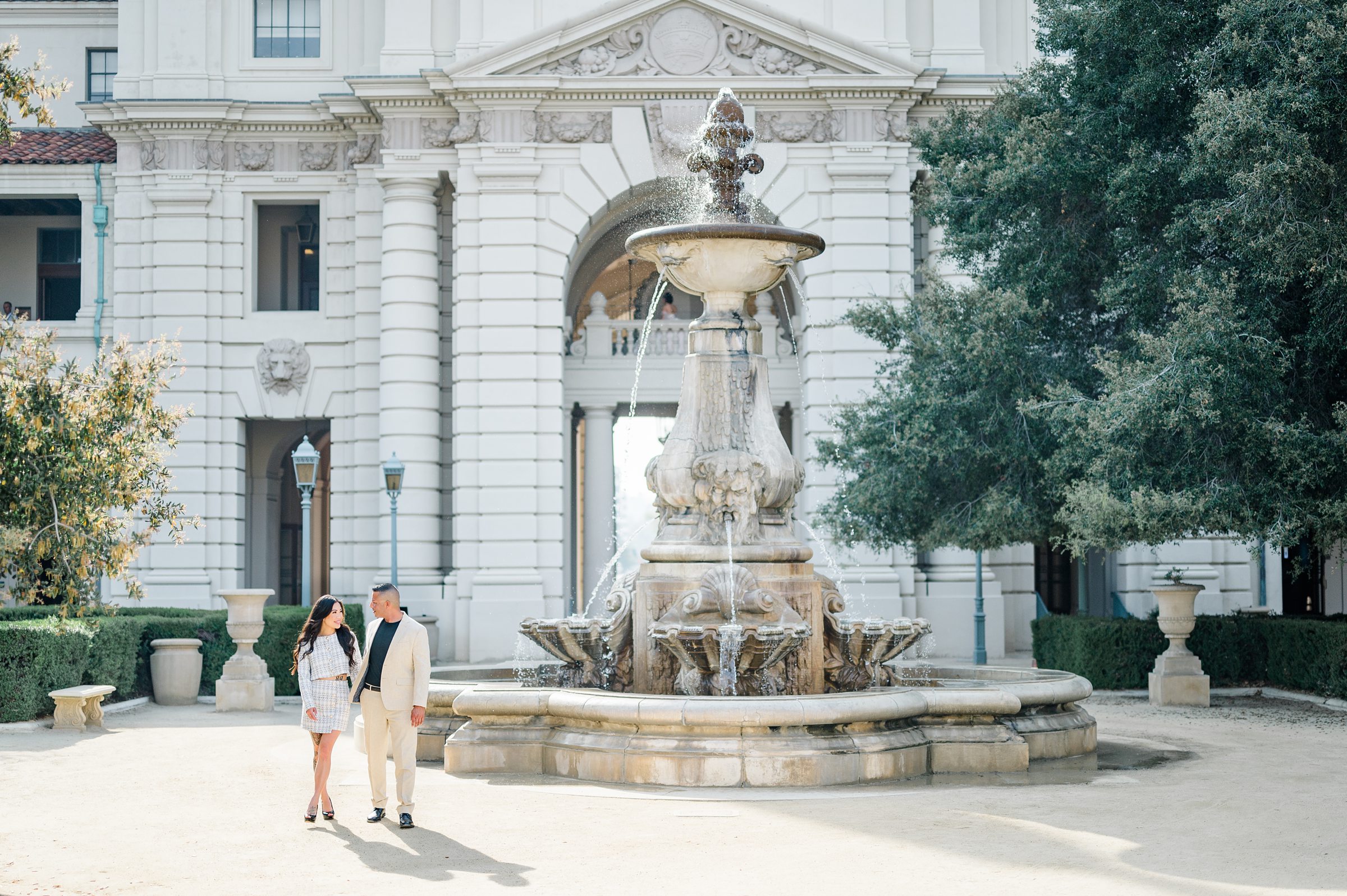 Pasadena City Hall fountain 